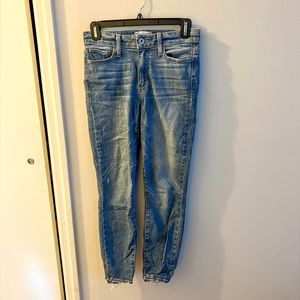 Paige Hoxton Crop, high rise, medium wash, size 24